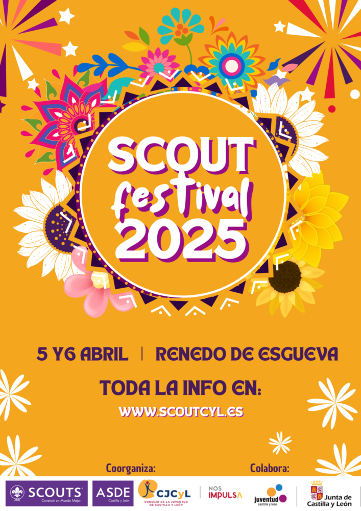 cartel COORGANIZADO FESTIVAL SCOUT 2025 cartel COORGANIZADO FESTIVAL SCOUT 2025