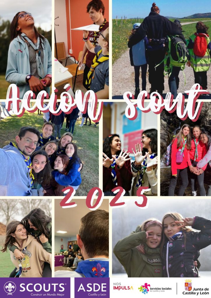 Acción Scout un programa de ASDE CyL en colaboración con la Gerencia de Servicios Sociales -Voluntariado - de la Junta de Castilla y León mediante subvención con cargo a fondos de IRPF de Castilla y León.