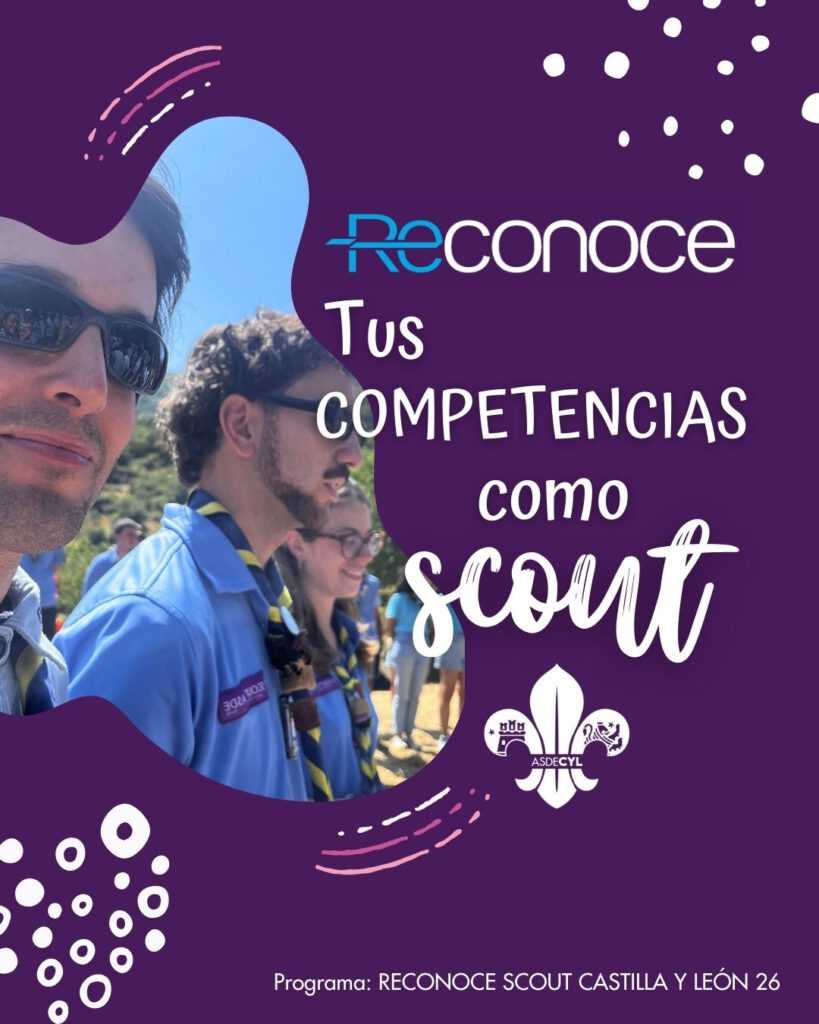 Reconoce Scout un programa de ASDE CyL en colaboración con la Junta de Castilla y León mediante subvención a cargo de los fondos de IRPF de Castilla y León